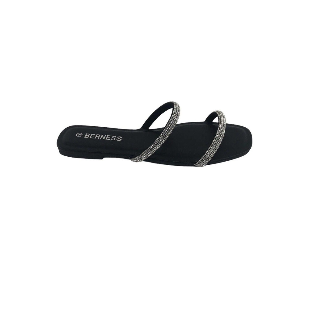 Cute Vegan Beach Wedding Casual Berness Jewelry Sandals Cassie Black 9 M (C)3124